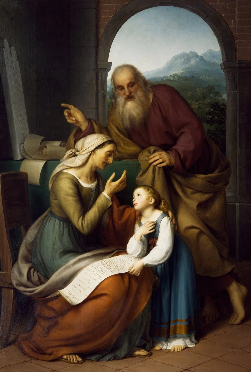 Giovanni Carnovali - L'educazione di Maria Vergine